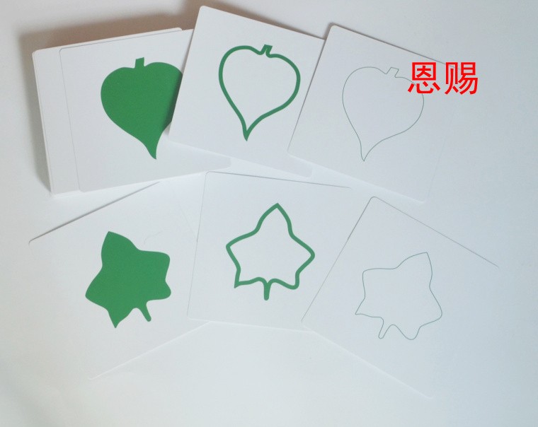 14*14cm Leaf cards