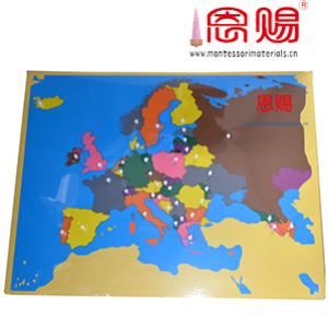 Map puzzle of Europe